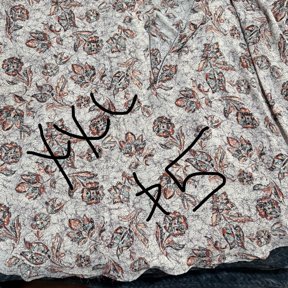 Maurices Purple and Pink Casual Blouse